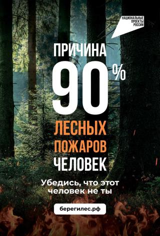 Причина лесных пожаров - человек